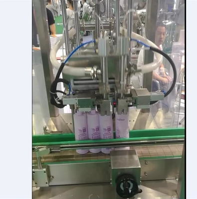 Cabezales cosméticos de la máquina de rellenar líquida del PLC del servomotor 2 para la botella de cristal