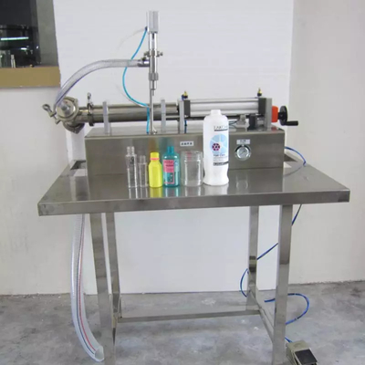 Máquina de llenado de líquidos cosméticos de goma semiautomática para botella de 10-250ML
