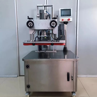 Máquina taponadora de rosca automática neumática para botellas de plástico de vidrio