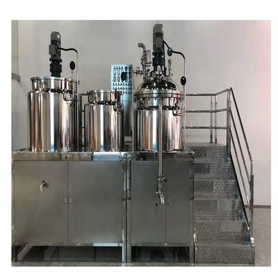 50-5000L Emulsionador Cosmético Homogenizador 2.2-30KW Alto rendimiento