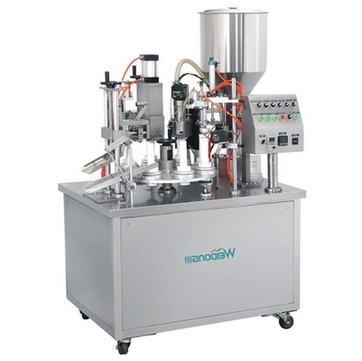 máquina de llenado y sellado de tubos estables 1.5KW a prueba de herrumbre semi automática