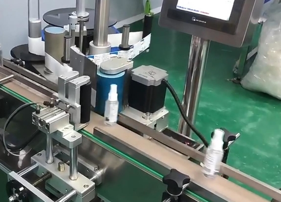 Etiquetadora de la etiqueta engomada del lado del doble del PLC SUS304, etiquetadora automática antioxidante