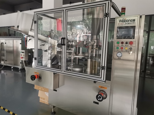 200 kg Máquina automática de llenado y sellado de tubos con presión de aire de 0,4-0,6Mpa Fuente de alimentación 220V 50Hz