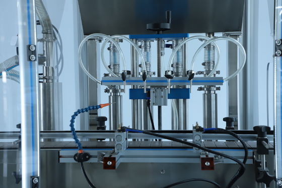 10 Cabezas 450KG Cosmética máquina de llenado de líquido con 220V 50Hz fuente de alimentación