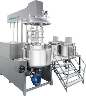 Limpieza fácil automatizada del emulsor del eje doble cosmético del mezclador