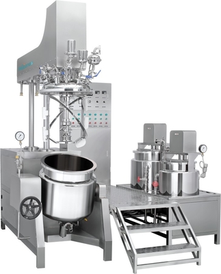 Mezclador cosmético de acero inoxidable del emulsor con control del PLC del poder 2.2-30KW