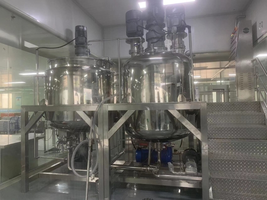 Método de calefacción líquido de acero inoxidable de vapor del mezclador del mezclador