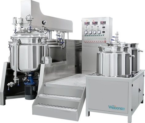 Mezclador cosmético del emulsor 50L-2000L con la calefacción del sistema del vacío