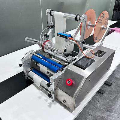 Poder semi automático de la máquina de etiquetado del PLC 220V 50HZ material de acero inoxidable