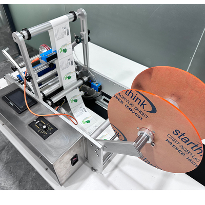 Poder semi automático de la máquina de etiquetado del PLC 220V 50HZ material de acero inoxidable