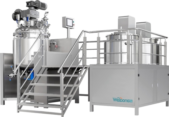 2.2KW Control PLC Mezclador de emulsionadores cosméticos 1 año de garantía