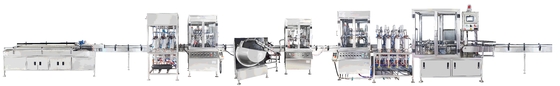 máquina de rellenar automatizada robusta 10-1200ml para el aceite solvente líquido