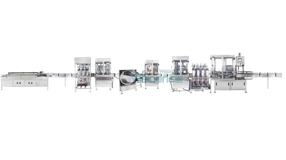 máquina de rellenar automatizada robusta 10-1200ml para el aceite solvente líquido