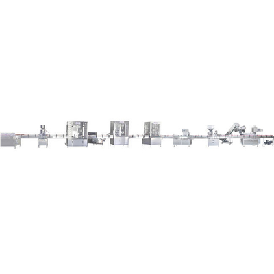 Línea de producción automática de llenado de aerosoles para 1 pulgada de diámetro de boca del tanque 35mm 73.85mm 310mm