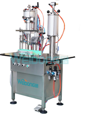 SUS304 Máquina de llenado de aerosoles Semiautomática Sprays para el cuerpo Perfumes seguros para el funcionamiento