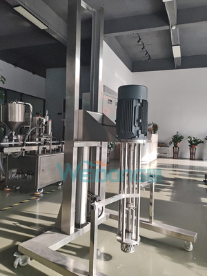 Mezclador de emulsionantes cosméticos 5L-2000L con motor de elevación neumática portátil de 0.37kw-15kw