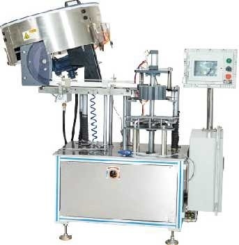 PLC de las botellas por minuto de la máquina 150 de empaquetado que capsula del sistema del aerosol del tornillo automático del producto