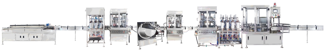 Máquina automática de llenado de aerosoles para 1 pulgada de diámetro del tanque 35 73.85 310 mm
